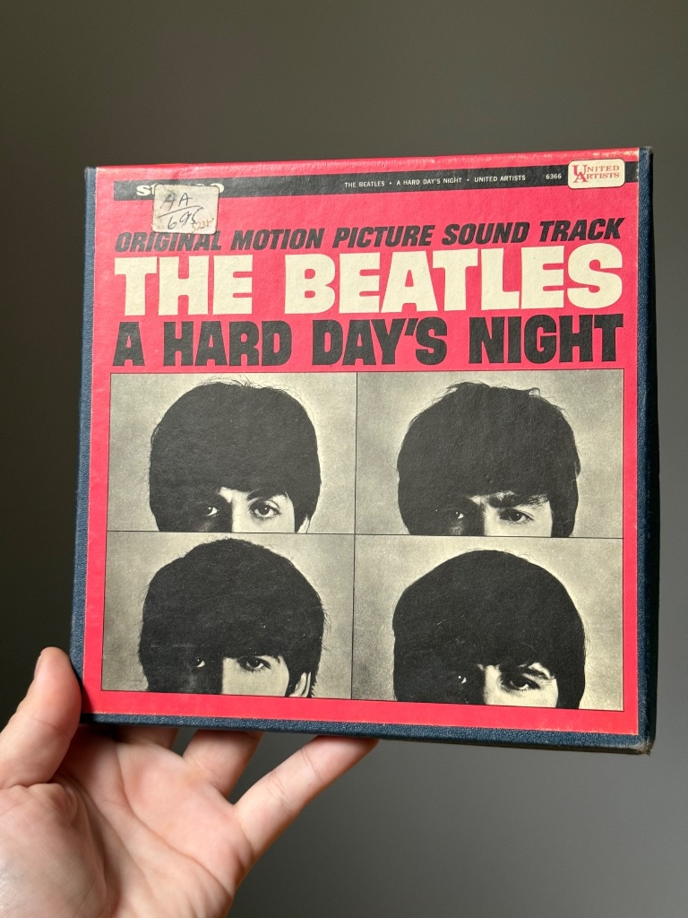 c1964 The Beatles Hard Day's Night Original Motion Picture 4-Track by AMPEX